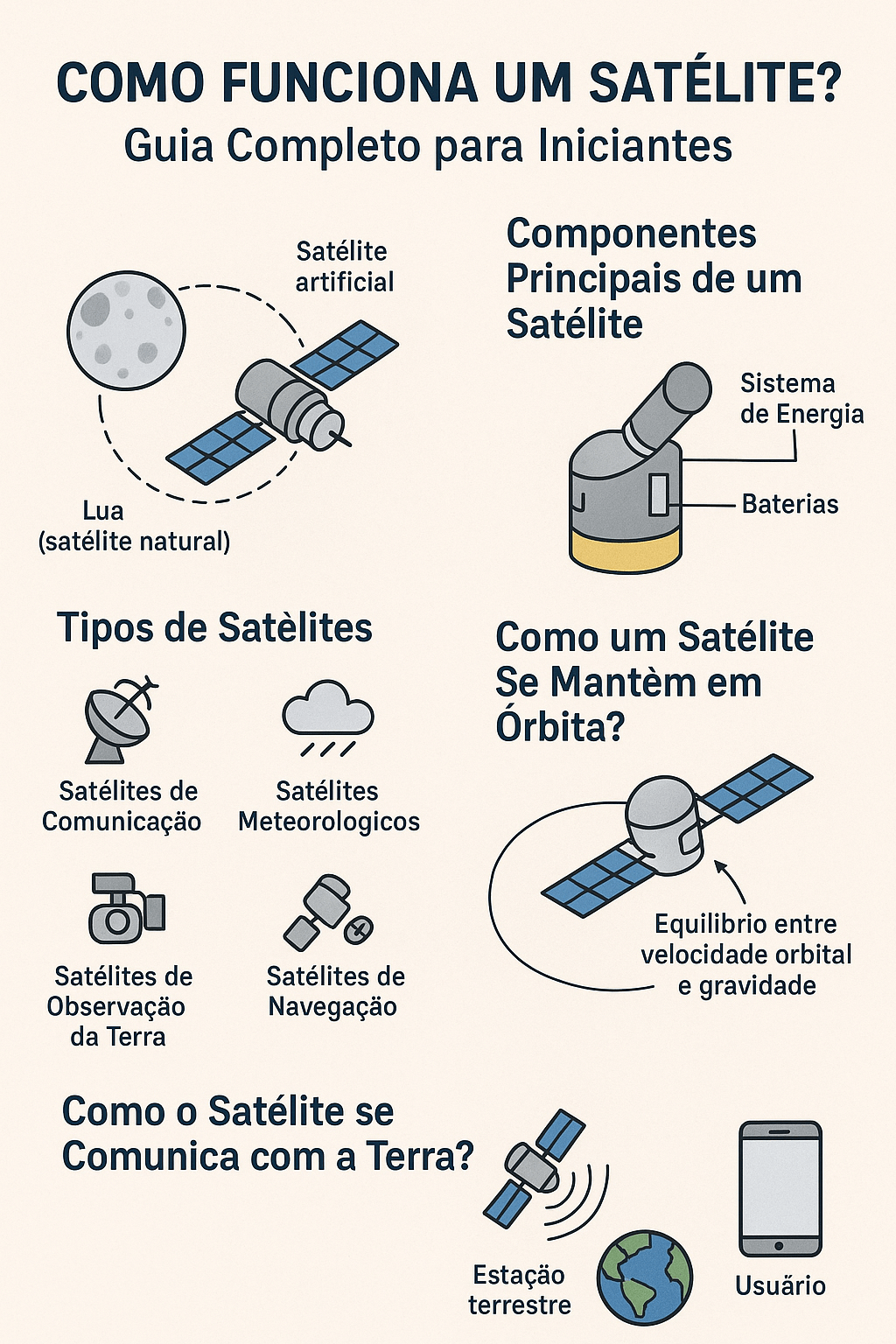 Satélite Explicado: Guia Simples para Estudantes e Curiosos